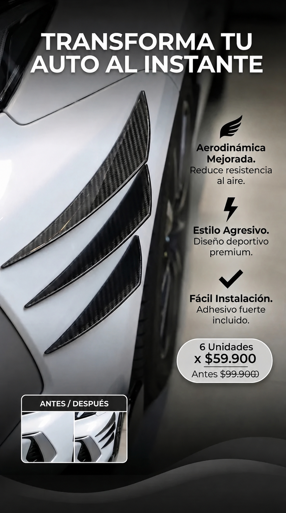 Alerones x 6 unidades